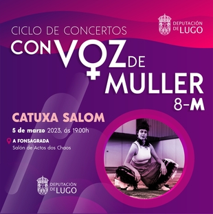 Concierto de Catuxa Salom el domingo 5 de marzo a las 19:00 horas